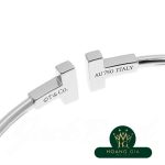 T vòng tay dây hẹp vàng trắng