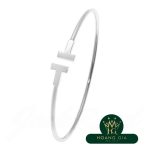 T vòng tay dây hẹp vàng trắng