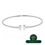 T vòng tay dây hẹp vàng trắng