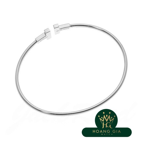 T vòng tay dây hẹp vàng trắng