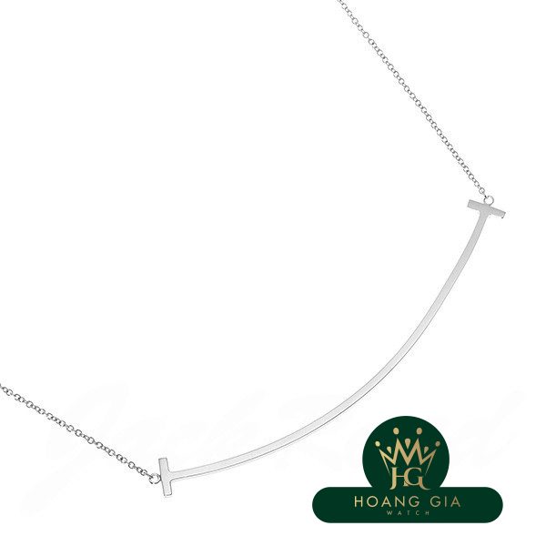 Vòng cổ mặt dây chuyền T Smile K18WG Lớn