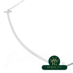 Vòng cổ mặt dây chuyền T Smile K18WG Lớn