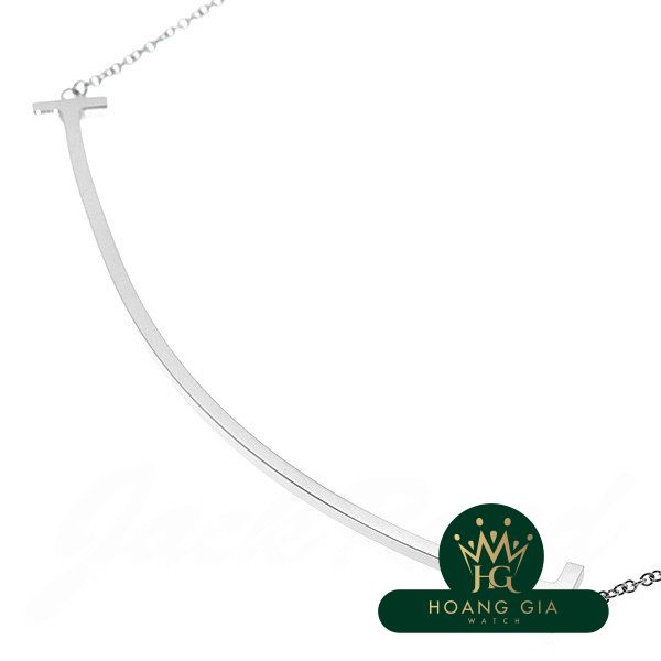 Vòng cổ mặt dây chuyền T Smile K18WG Lớn