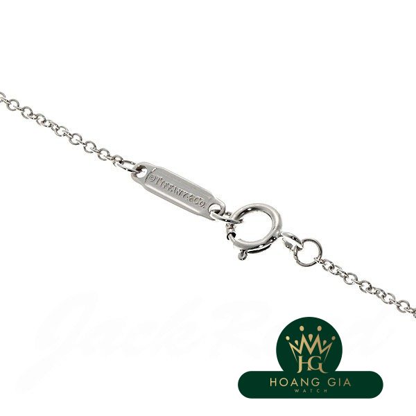 Vòng cổ mặt dây chuyền T Smile (Nhỏ) Kim cương K18WG