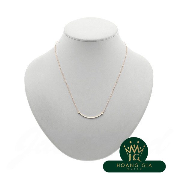 Vòng cổ mặt dây chuyền T Smile (Nhỏ) K18RG