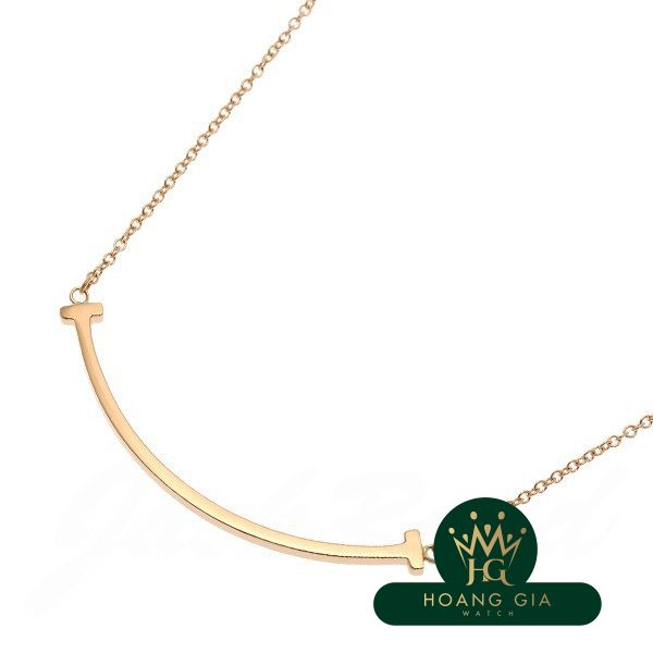 Vòng cổ mặt dây chuyền T Smile (Nhỏ) K18RG