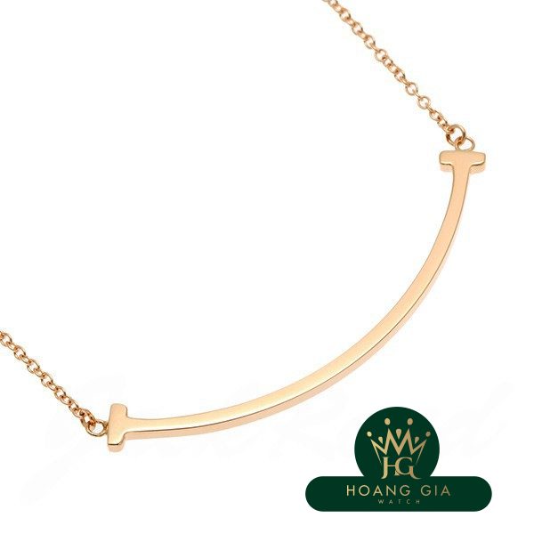Vòng cổ mặt dây chuyền T Smile (Nhỏ) K18RG