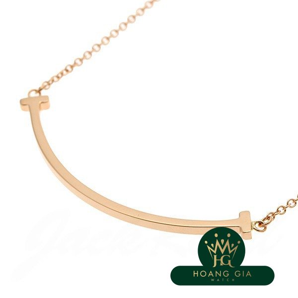 Vòng cổ mặt dây chuyền T Smile (Nhỏ) K18RG