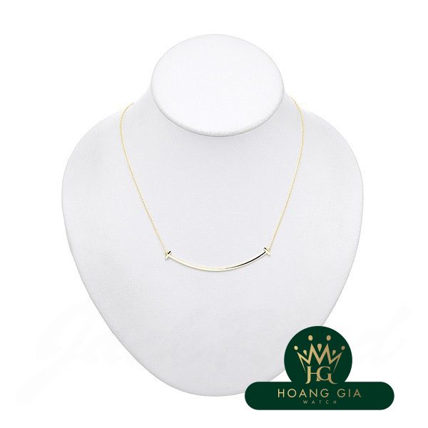 Vòng cổ mặt dây chuyền T Smile K18YG Lớn