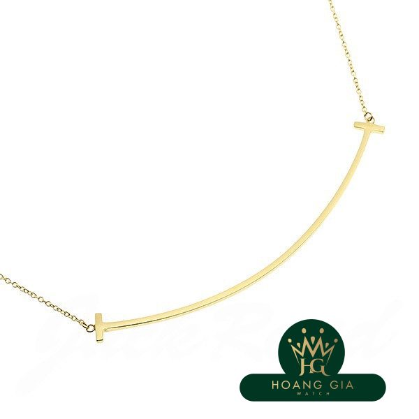 Vòng cổ mặt dây chuyền T Smile K18YG Lớn