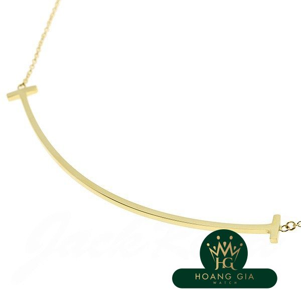 Vòng cổ mặt dây chuyền T Smile K18YG Lớn