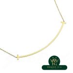 T Smile Mặt dây chuyền Vòng cổ Kim cương K18YG Lớn