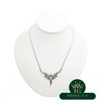 Vòng cổ ngọc trai garnet kim cương demantoid (khoảng năm 1900)