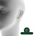 Bông tai vòng dây chữ T M