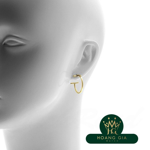 Bông tai vòng dây chữ T M