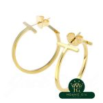 Bông tai vòng dây chữ T M