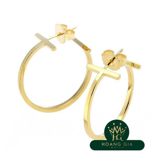 Bông tai vòng dây chữ T M