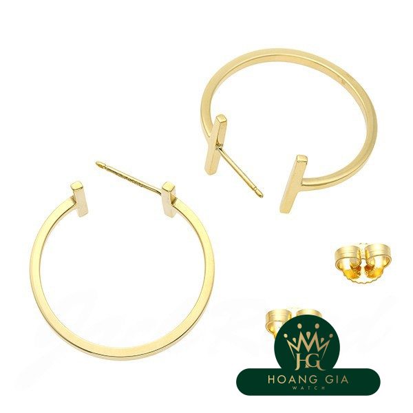 Bông tai vòng dây chữ T M