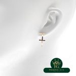 Bông tai vòng dây chữ T M