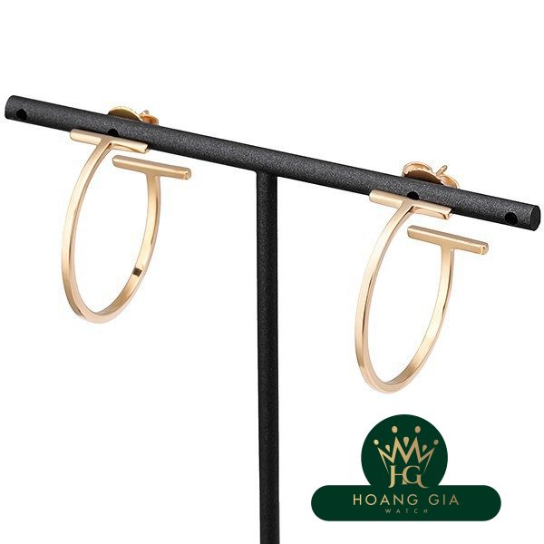 Bông tai vòng dây chữ T M