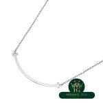 Vòng cổ mặt dây chuyền T Smile (Nhỏ) K18WG