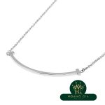 Vòng cổ mặt dây chuyền T Smile (Nhỏ) K18WG