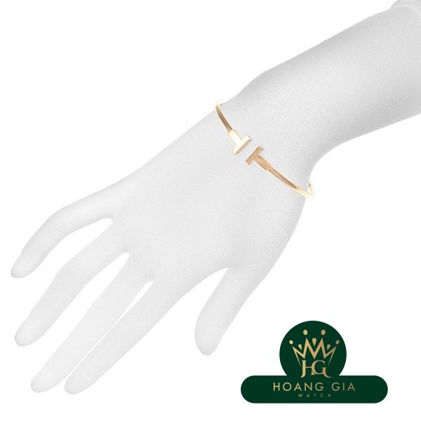 Vòng tay chữ T M vàng hồng