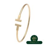 Vòng tay chữ T M vàng hồng