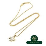 Vòng cổ kim cương cắt hình vuông