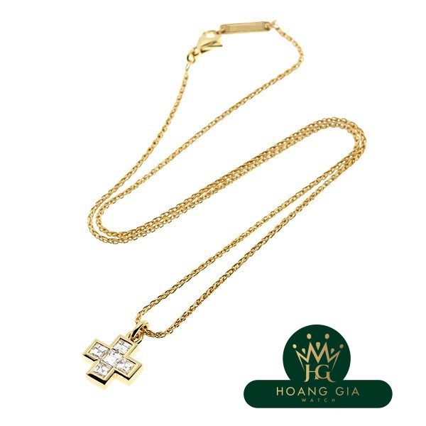 Vòng cổ kim cương cắt hình vuông