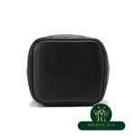 Bicolore Stitch Coco Mark Charm Vanity Bag Vintage Black Black