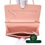 CC Filigree Chain Wallet Pink