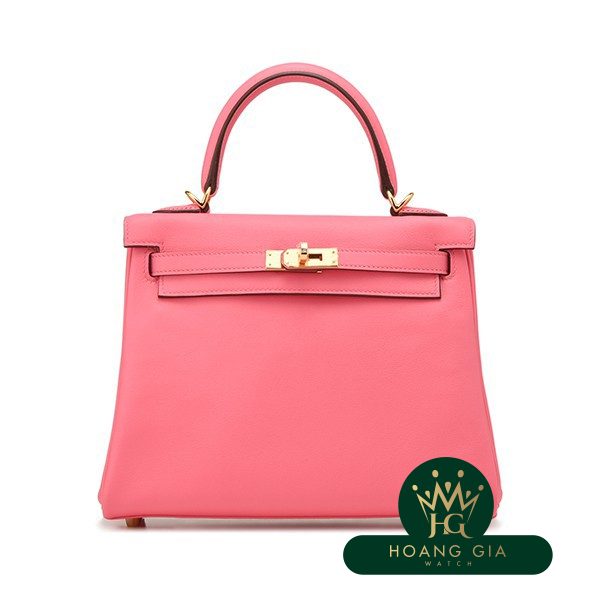 Kelly 25 bên trong khâu Rose Azare màu hồng