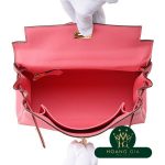 Kelly 25 bên trong khâu Rose Azare màu hồng