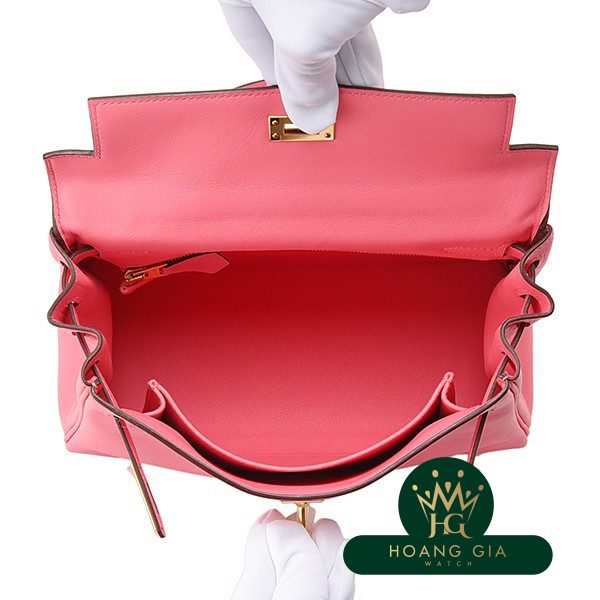 Kelly 25 bên trong khâu Rose Azare màu hồng