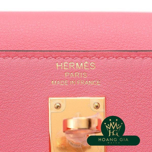 Kelly 25 bên trong khâu Rose Azare màu hồng