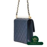 Matrasse Chain Shoulder Bag Navy