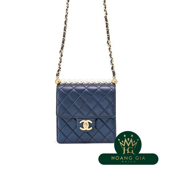 Matrasse Chain Shoulder Bag Navy