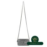 Deauville Chain Clutch Bag Tweed Grey