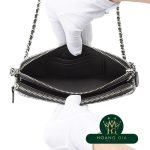 Deauville Chain Clutch Bag Tweed Grey