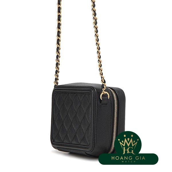 CC Filigree Mini Chain Shoulder Bag Black Black