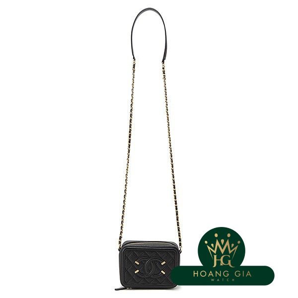 CC Filigree Mini Chain Shoulder Bag Black Black