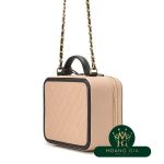 CC Filigree Vanity Case Chain Chain Shoulder Beige x Black