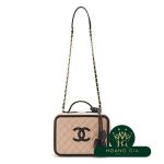 CC Filigree Vanity Case Chain Chain Shoulder Beige x Black