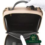 CC Filigree Vanity Case Chain Chain Shoulder Beige x Black