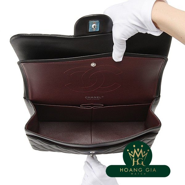 Deca Matrasse Chain Shoulder Lambskin Black Black