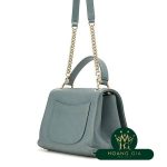 Tay cầm hàng đầu V Stitch Flap Chain Flap Chain Shoulder Bag Green Green
