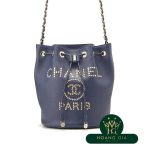 Deauville Small Handbag Drawstring Navy