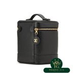 ココマークチャーム バニティ バッグ ブラック 黒