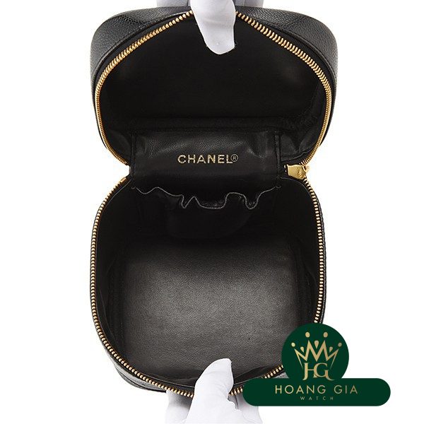 ココマークチャーム バニティ バッグ ブラック 黒